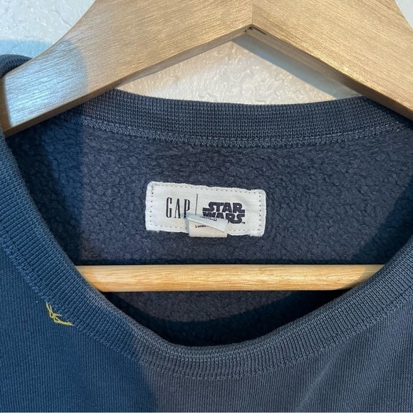 2/$30 Gap Kids Star Wars sweatshirt in deep navy blue SZ Large - Picture 8 of 8